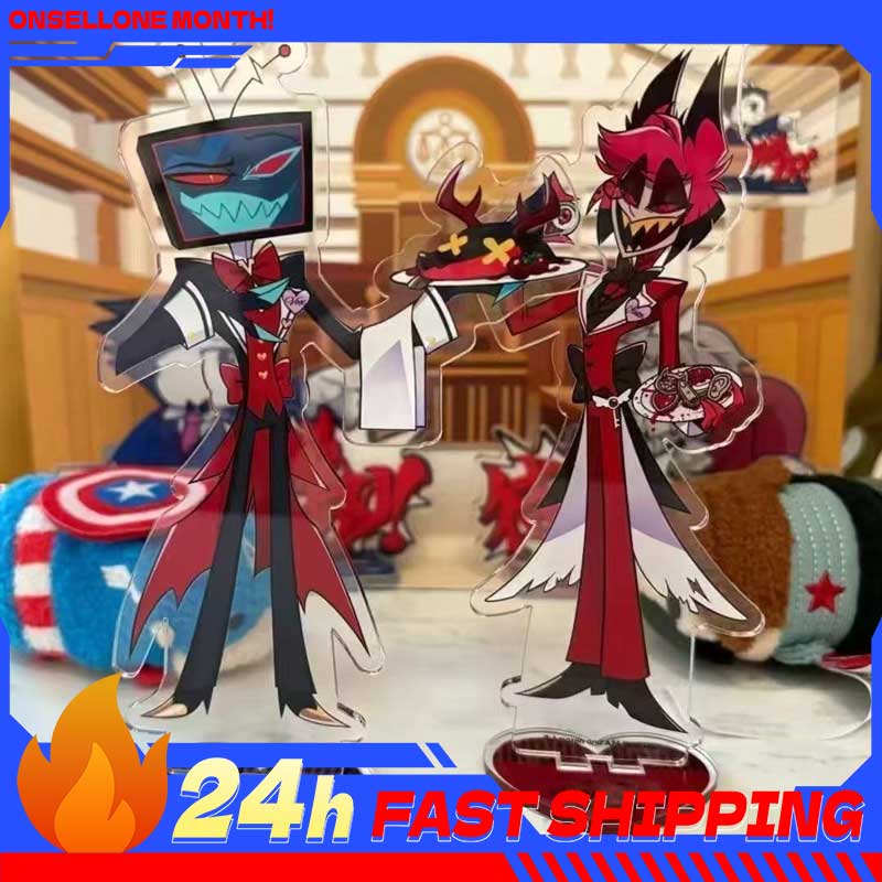 Anime Merch - 2pcs Aksesoris Anime Hazbin, Figur Alastor