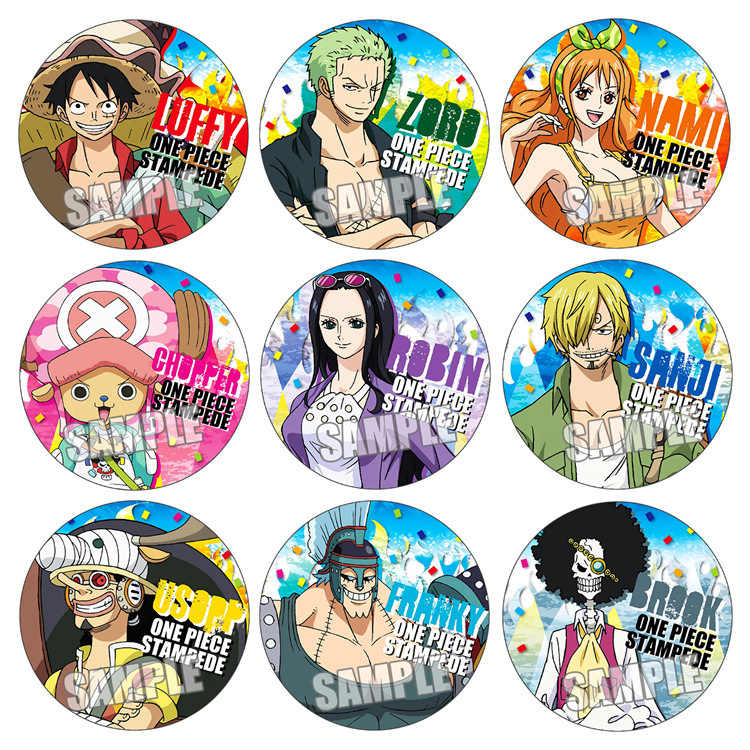 Anime Merchandise Figures - Pin Lencana Anime One Piece Film