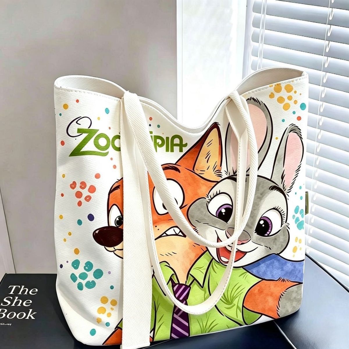 Anime Tote Bag - Tas Tote Kanvas Kartun Zootopia Tas