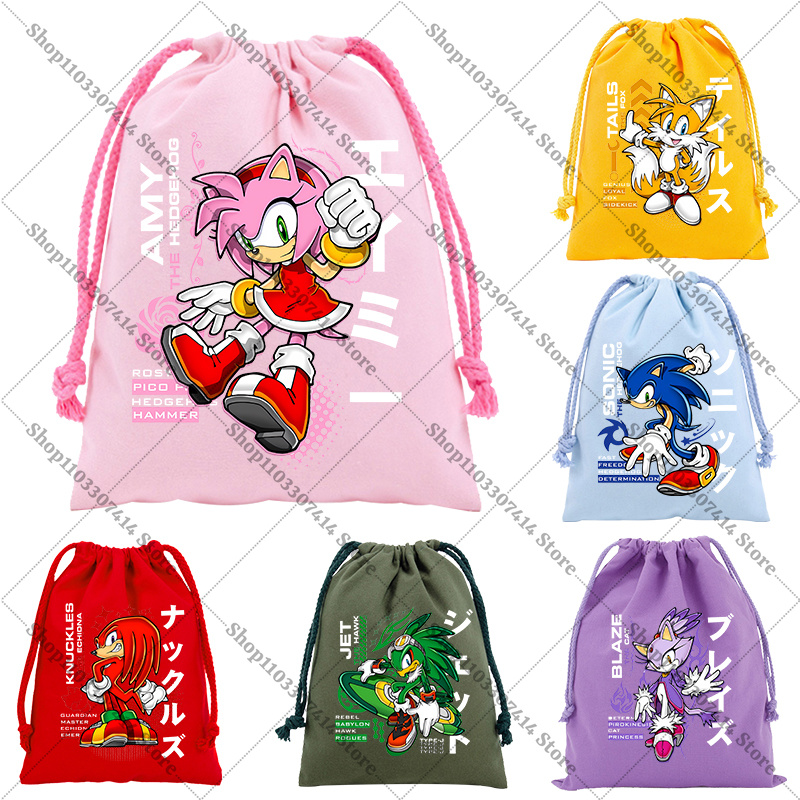 Anime Tote Bag - Tas Serut Gambar Cetak Lucu Permainan