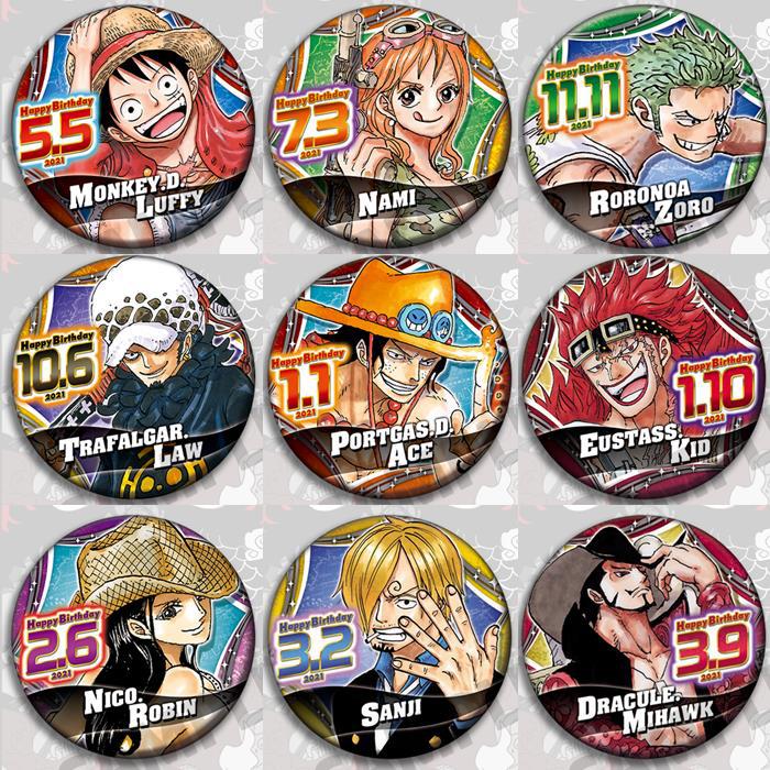 Anime Merchandise China - Set Pin Lencana Anime One Piece