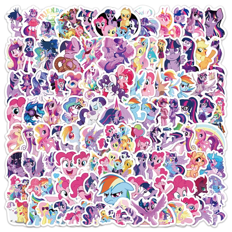 100pcs Stiker Kartun My Little - Anime Merchandise Gift ulasan dan harga