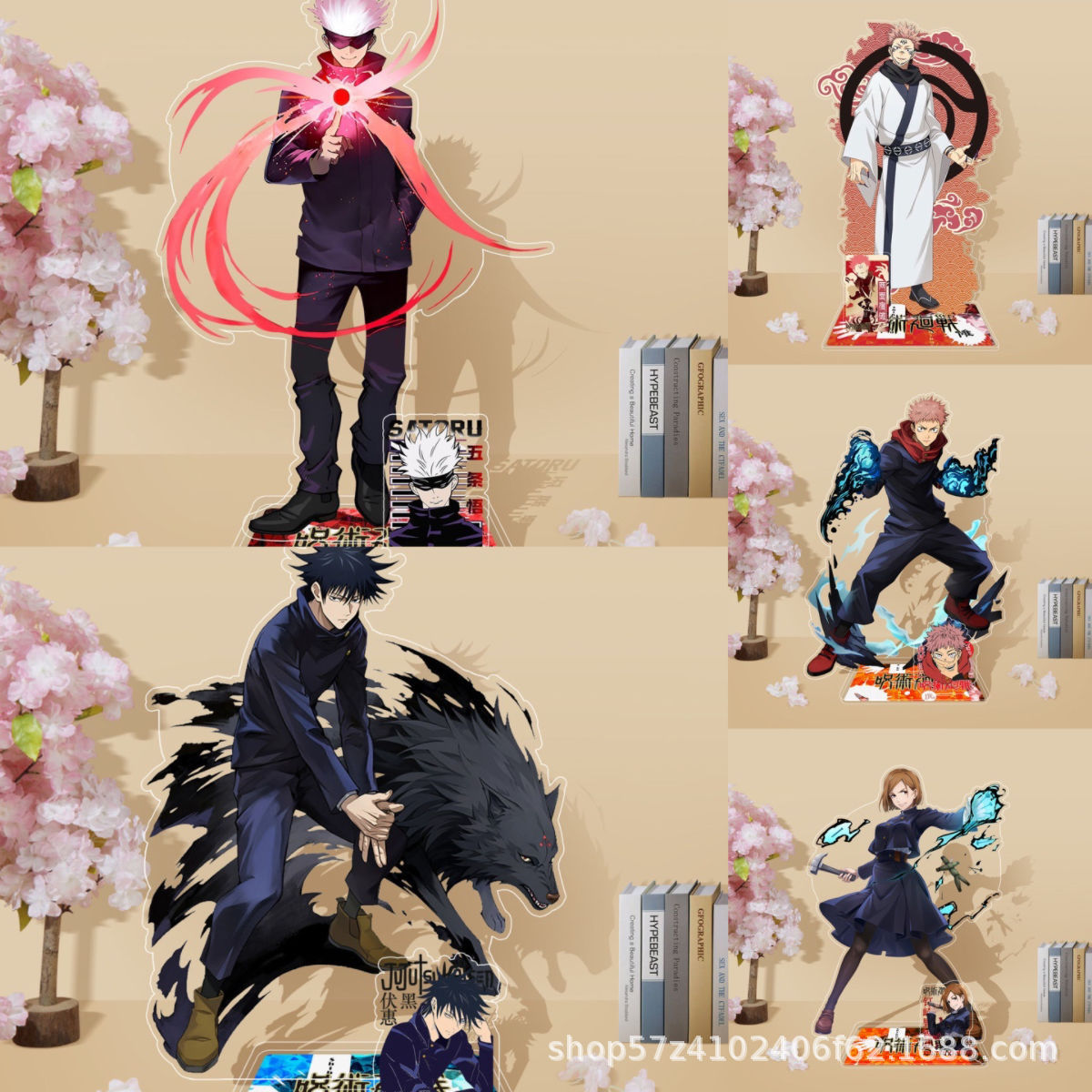 Stand Akrilik Anime Jujutsu Ka - Anime Merchandise Figures ulasan dan harga